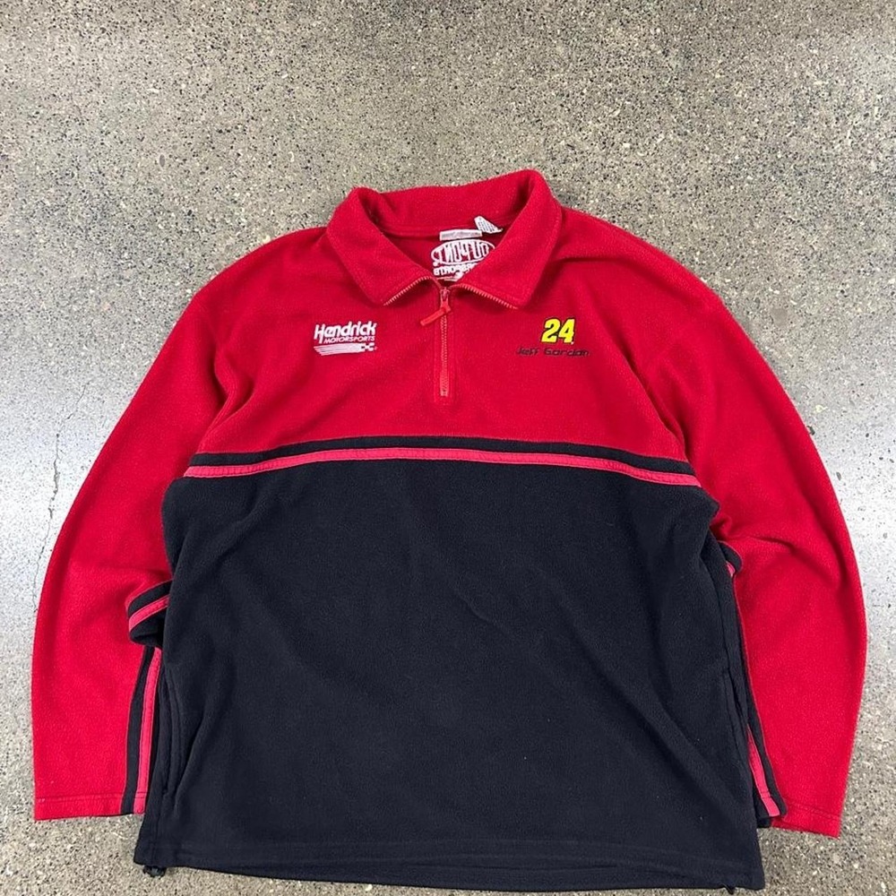 Vintage 90s Jeff Gordon DuPont Fleece Sweater  NASCAR (Size XL)